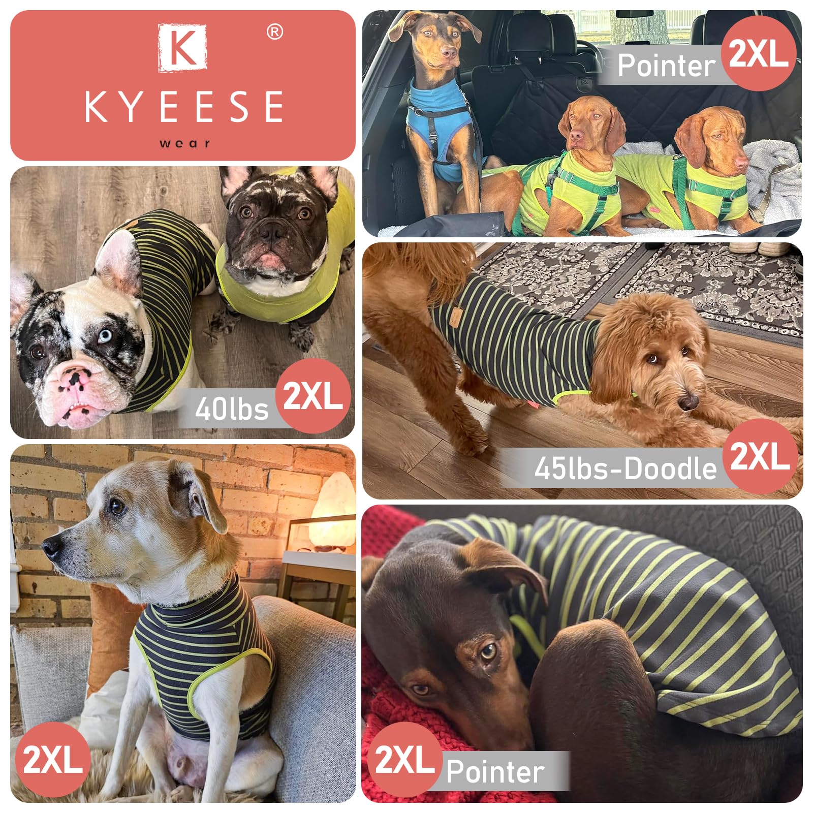 KYEESE sleeveless dog coat freely allows movement during strolls