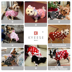 Kyeeese soft stretchy acrylic knit offers comfortable fit for active dogs.