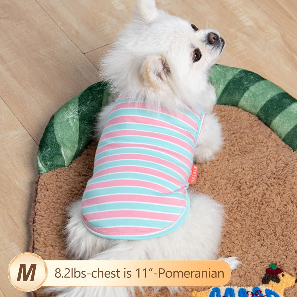 Kyeese dog shirt side profile highlights lightweight breathable fabric for all-season comfort.