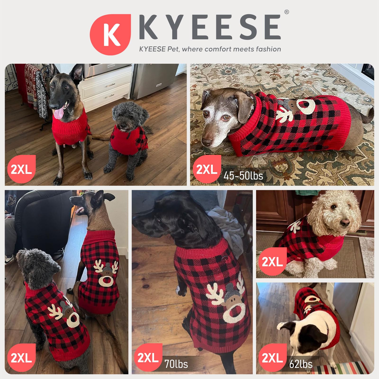 KYEESE back elk motif adds festive appeal
