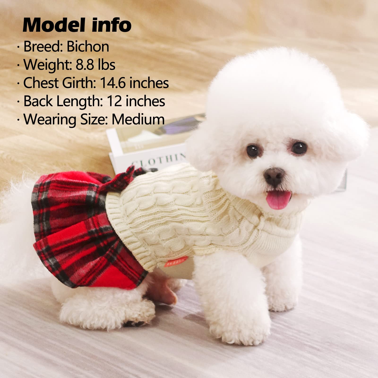 KYEESE dog sweater fabric closeup reveals plush texture and durability.