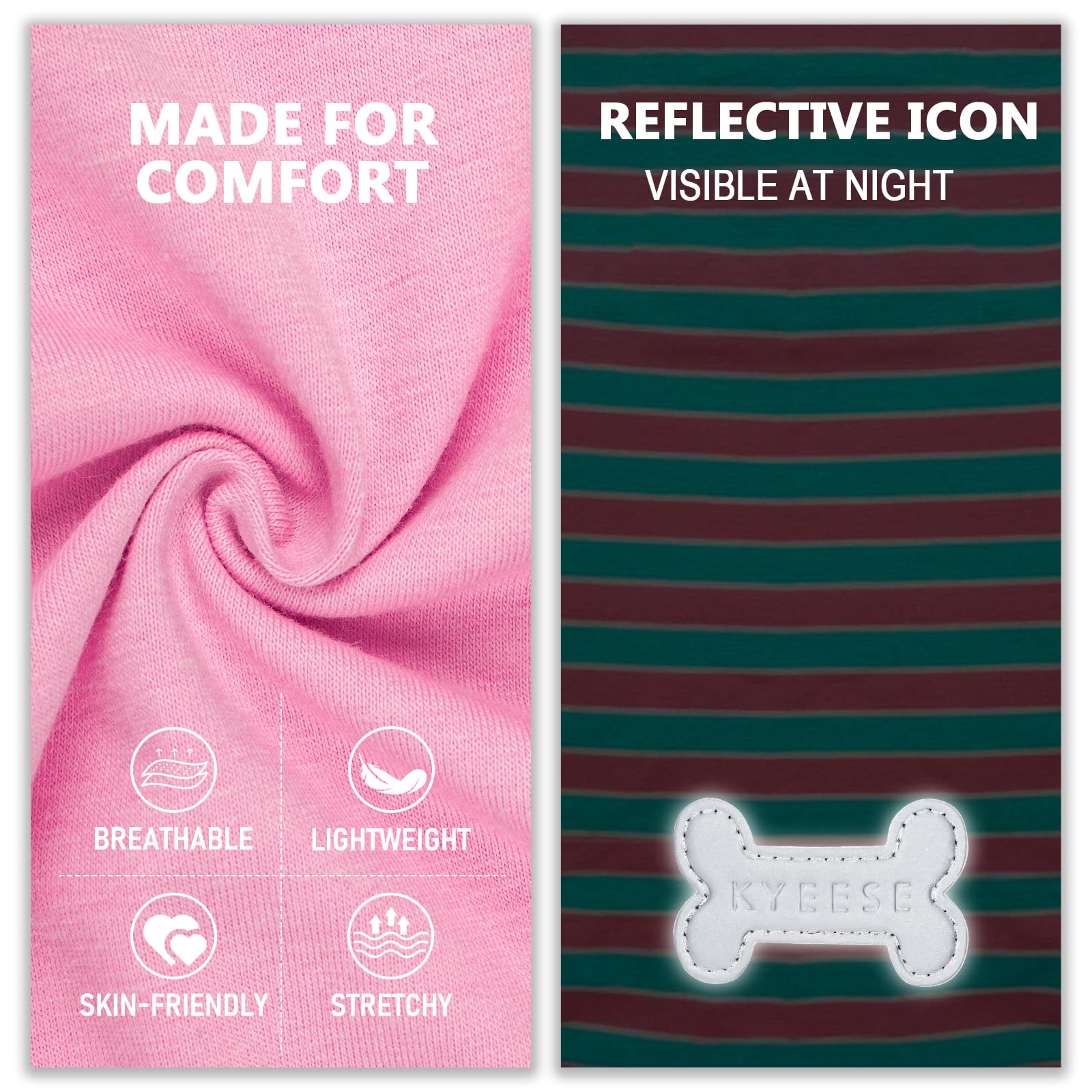 Kyeese fabric close-up reveals soft, skin-friendly material for gentle wear.