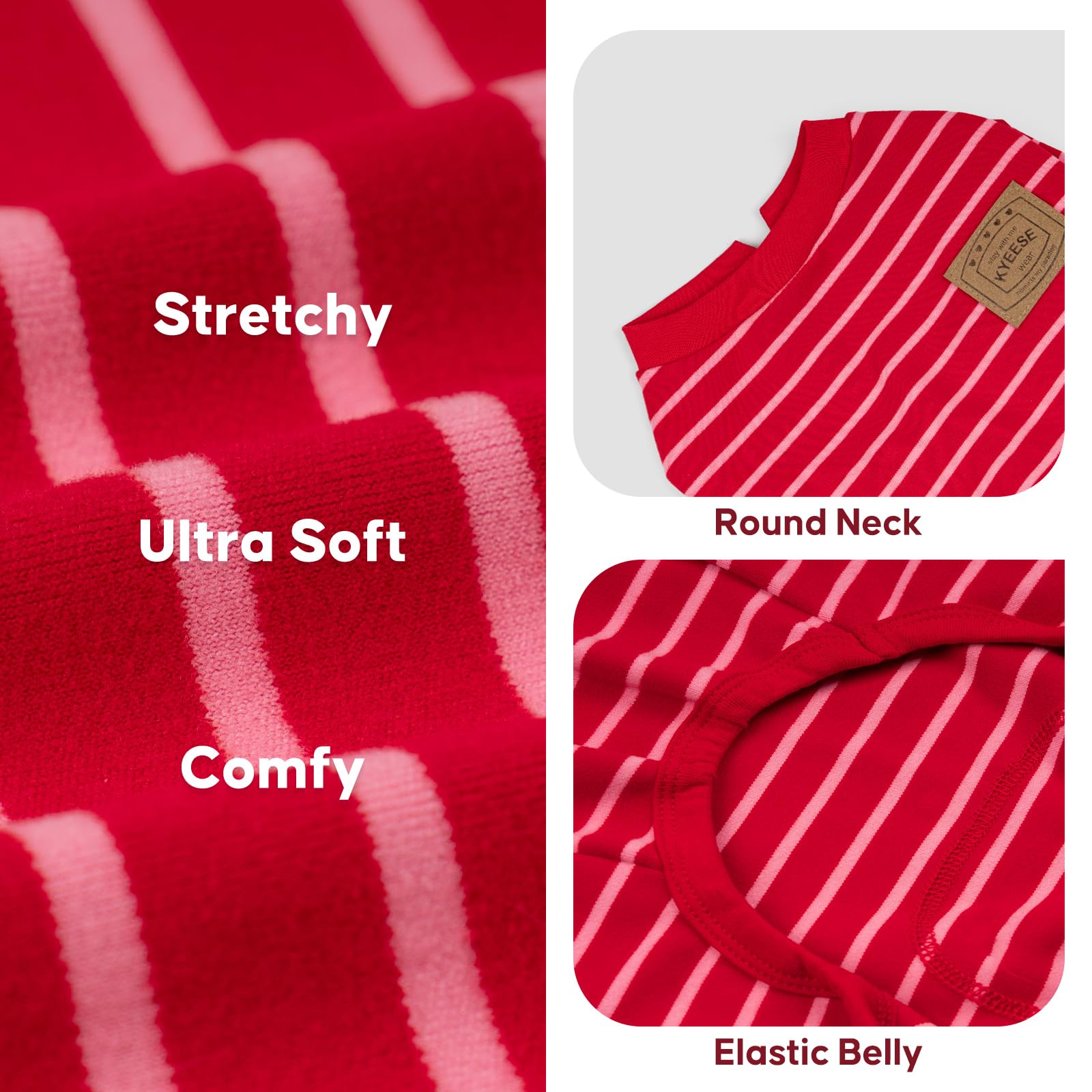 KYEESE dog pajamas four-leg design provides warm coverage with easy movement
