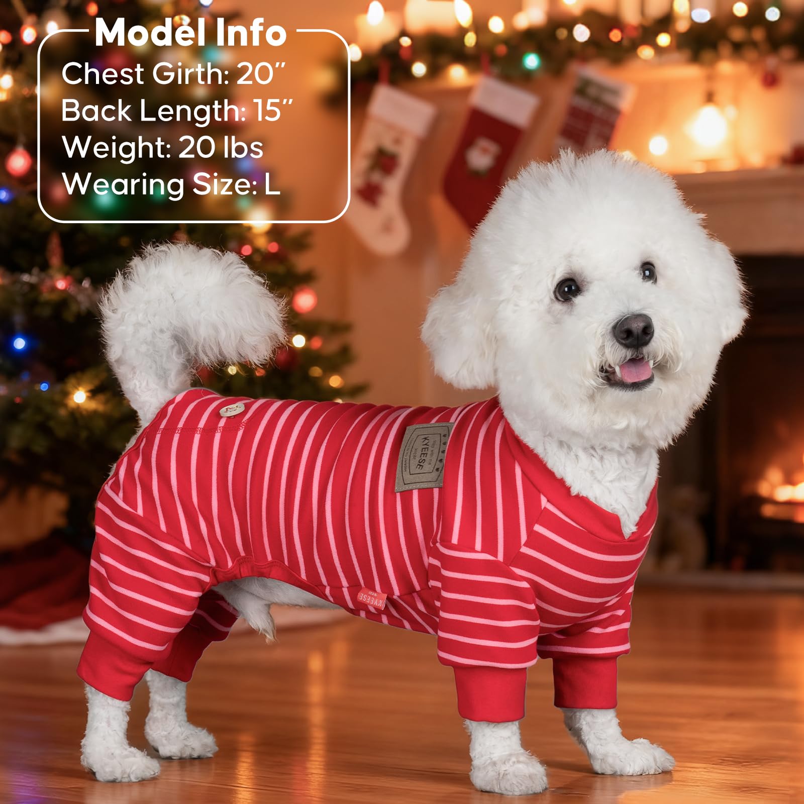 KYEESE dog pajamas machine-washable with reinforced seams for durable, worry-free care