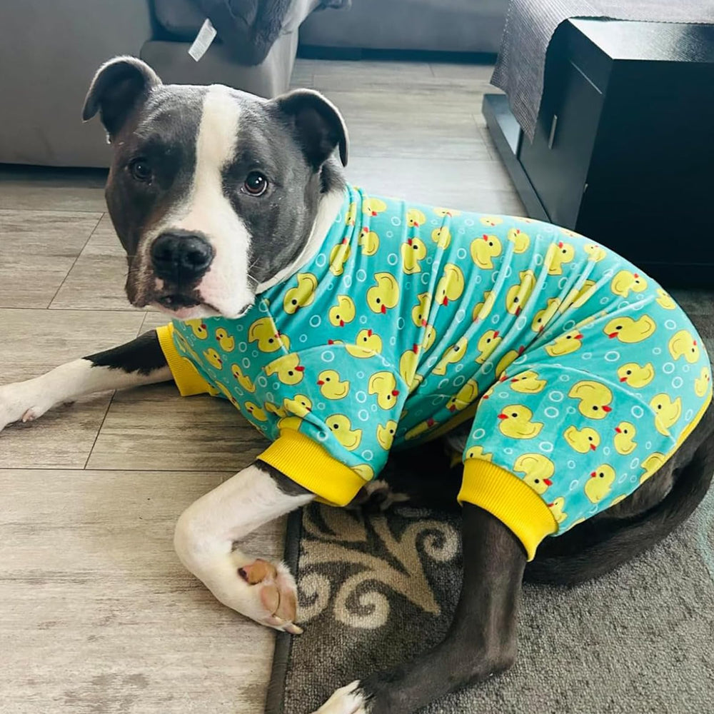 KYEESE dog pajamas-pill-resistant durability withstand washes while keeping shape.