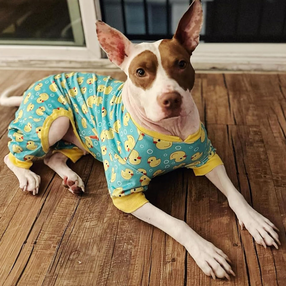 KYEESE dog pajamas soft-stretch-velvet offer plush comfort and easy movement.