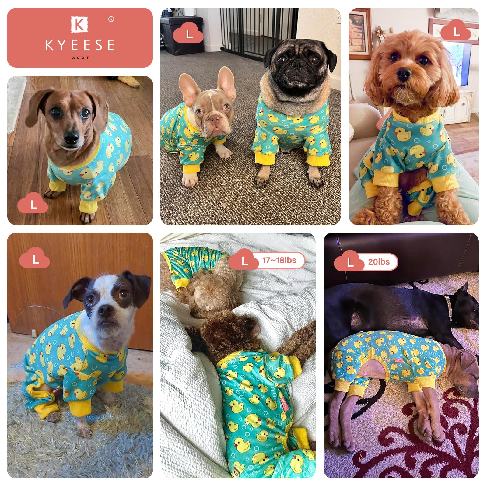 KYEESE Dog Pajamas skin-sensitivity coverage for gentle wear