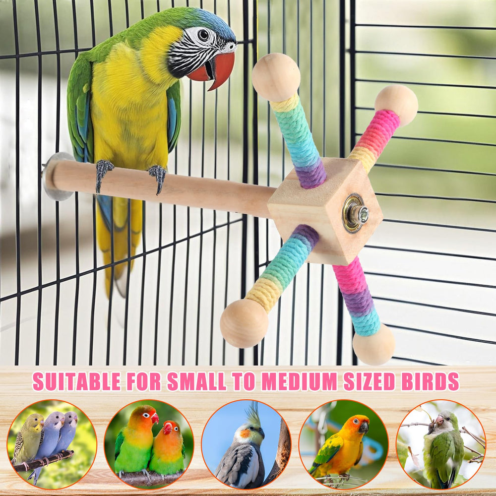 Kyouki bird toy vertical and horizontal mount for versatile placement