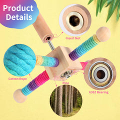Kyouki conures and cockatiels setup demonstrates secure mounting options