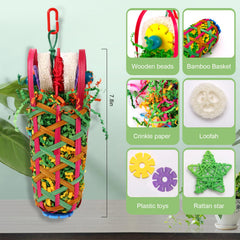 Kyouki Parakeets Toys crinkled paper accents spark foraging curiosity