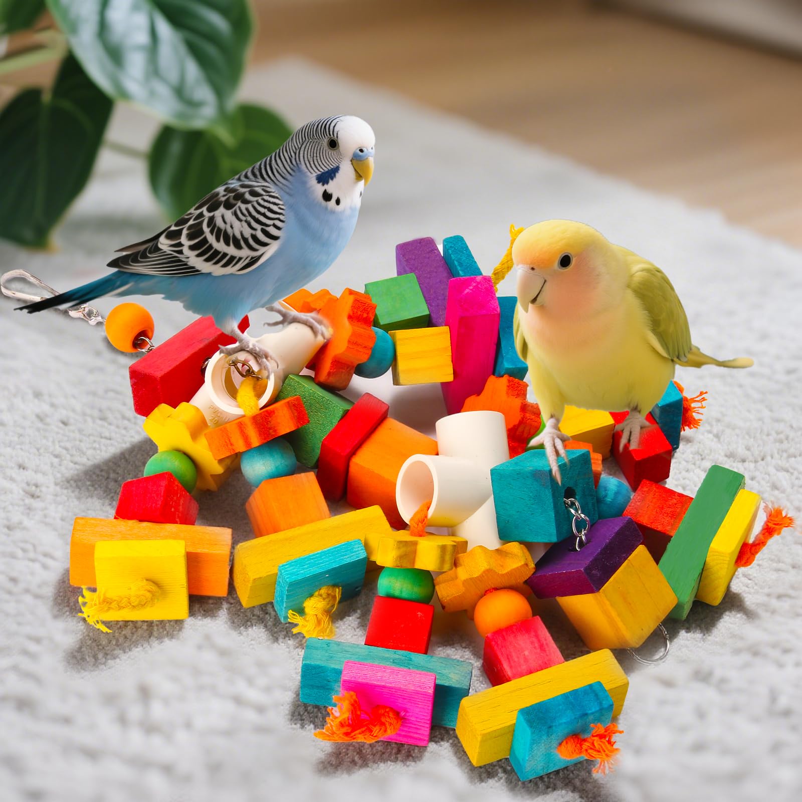 Kyouki parrot toy foraging tubes invite problem-solving and snack discovery