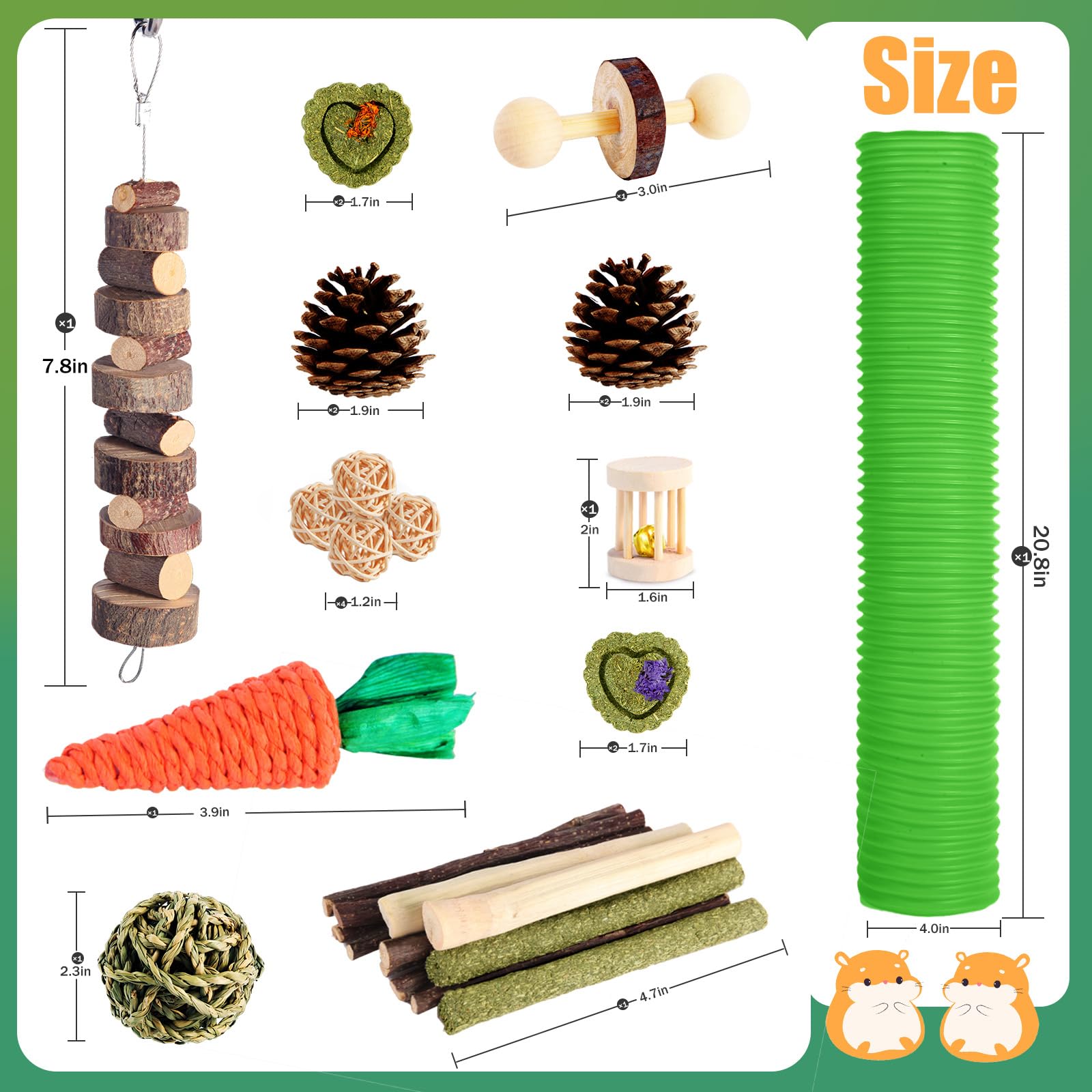 Kyouki timothy hay treats image showcasing nourishing hay sticks and cakes for foraging