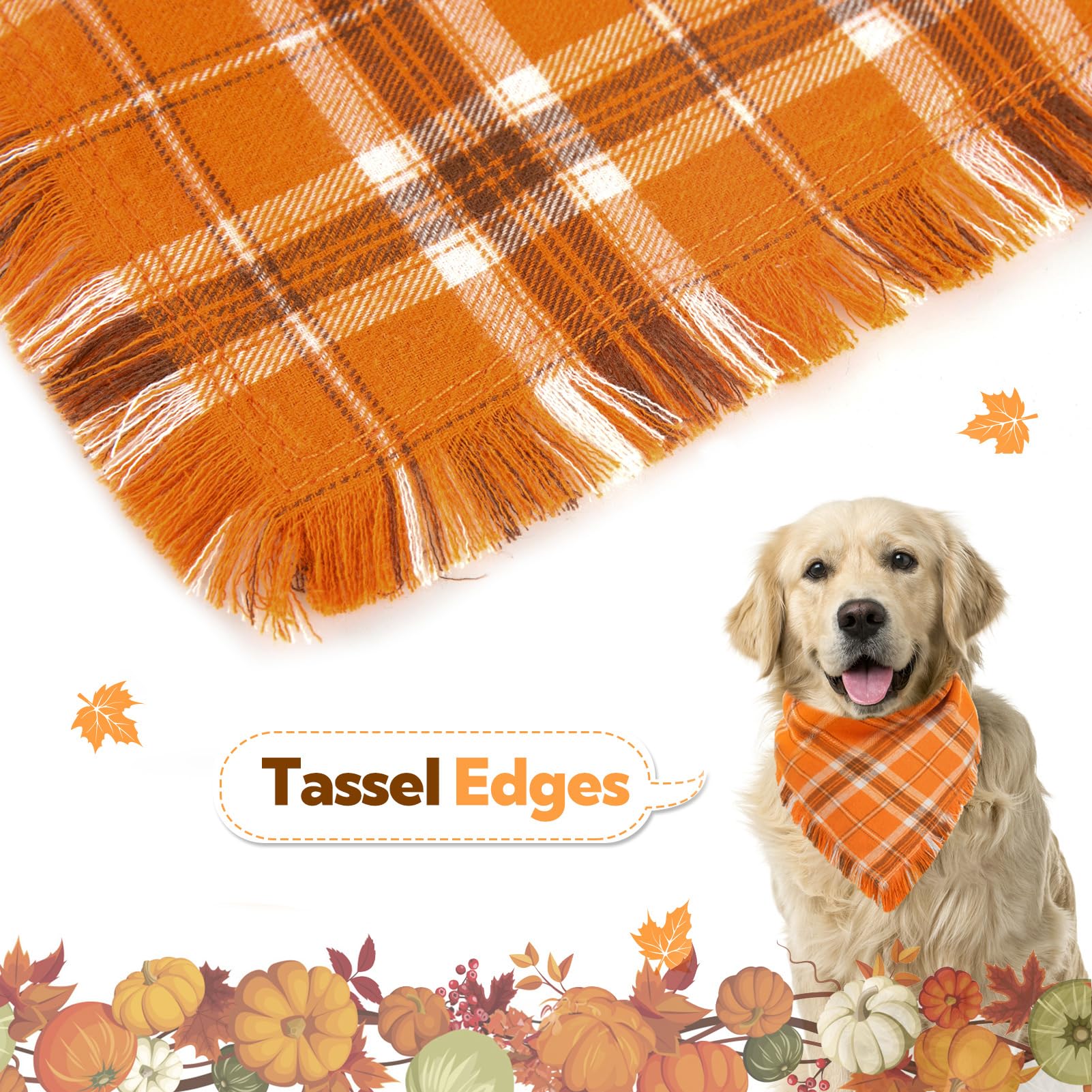 Kytely bandana tassel edges closeup highlights premium detailing.
