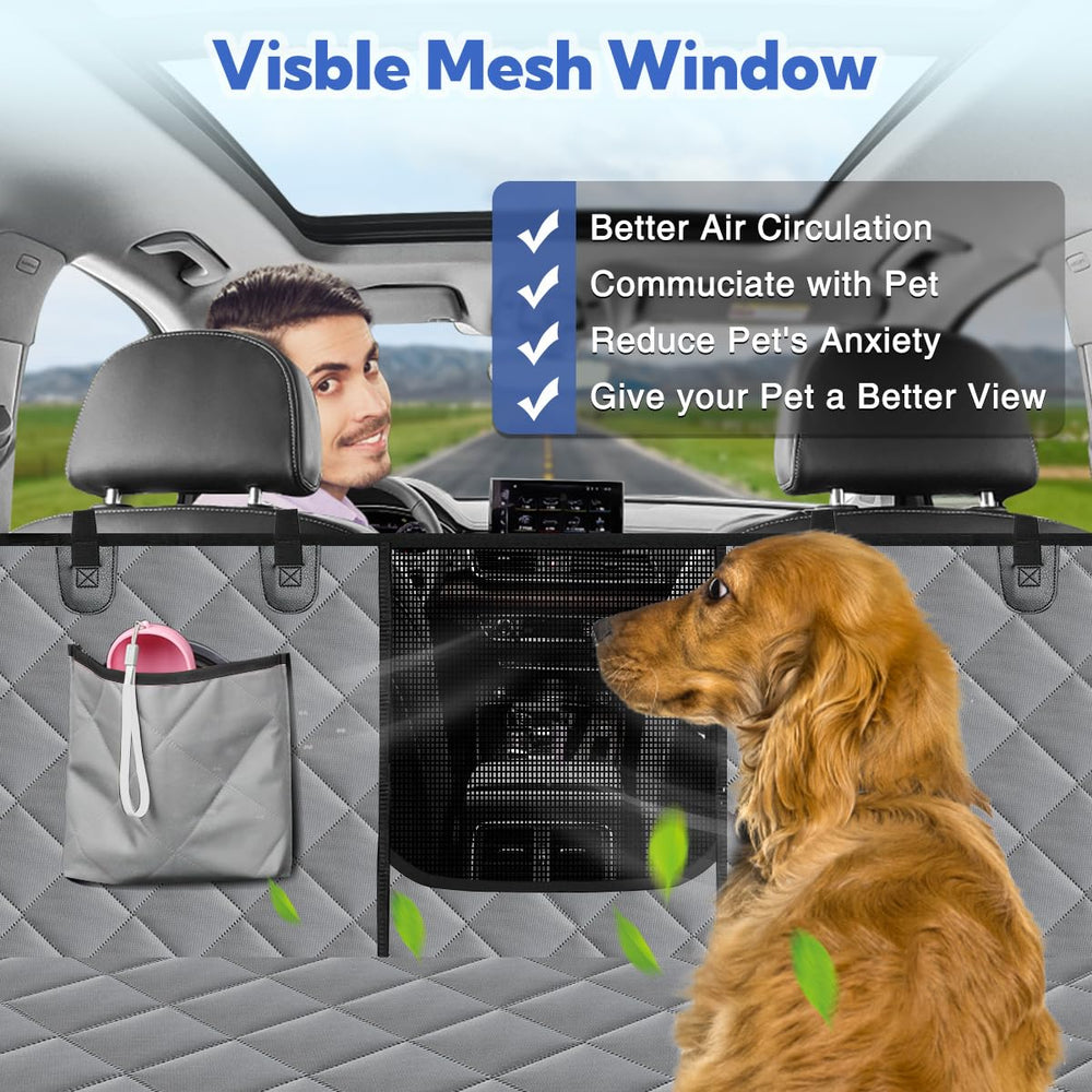 Kytely dog seat cover side flaps protect against scratches and dirt