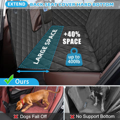 Kytely hard bottom dog travel bed provides sturdy support during rides.