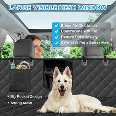 Kytely waterproof dog car seat cover protects upholstery and resists spills.