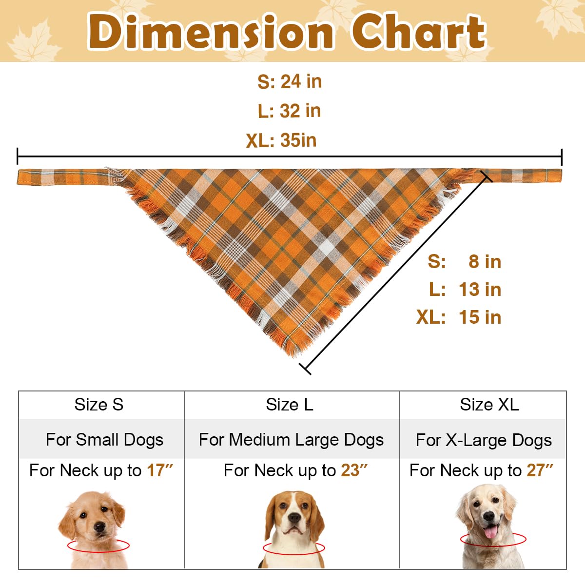 Kytely x-large dog bandana with triangle tie for easy secure wear
