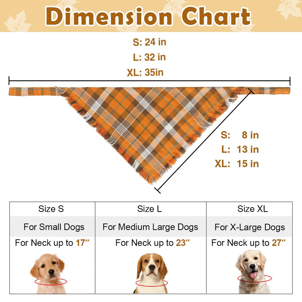 Kytely x-large dog bandana with triangle tie for easy secure wear