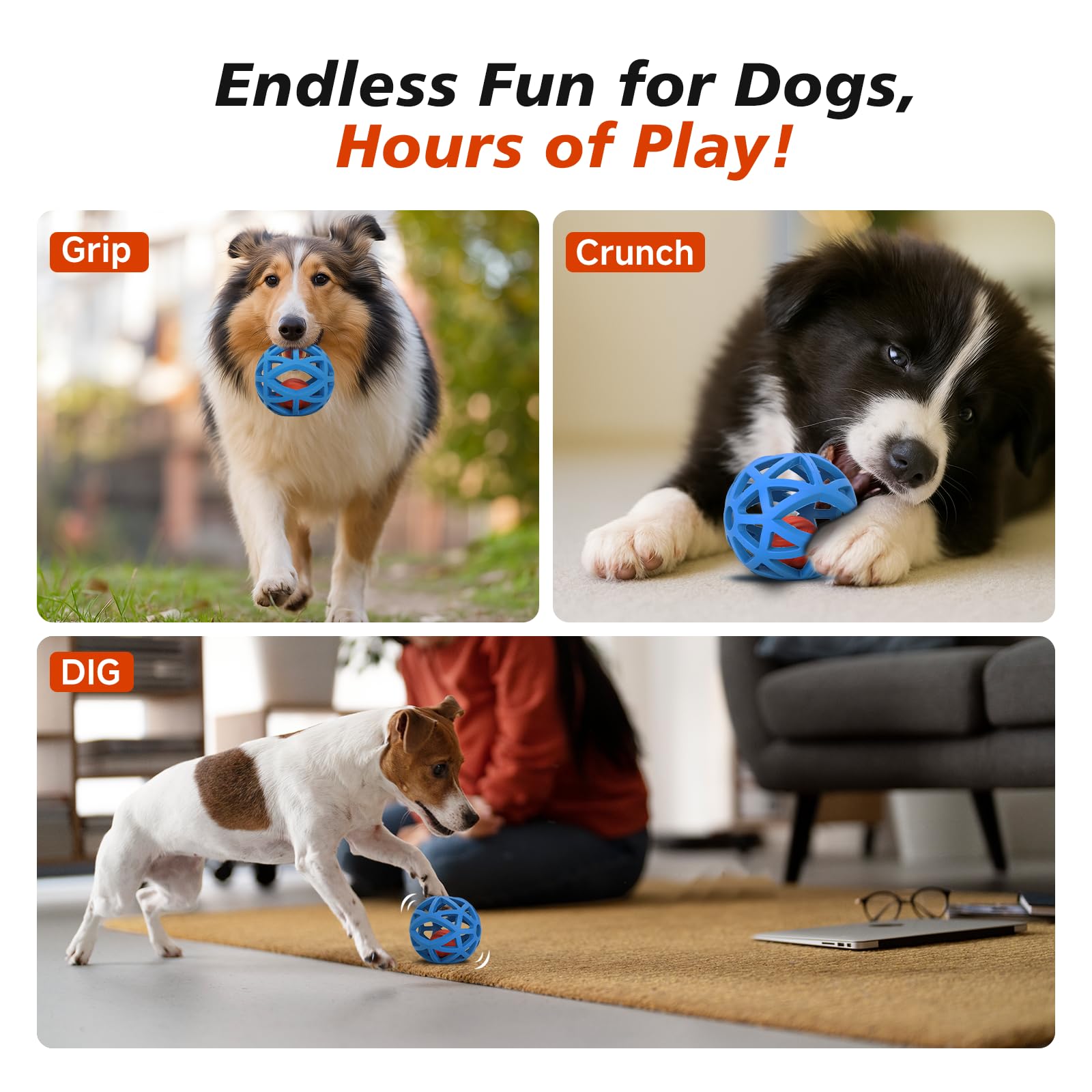 Kytujoy soft-durable rubber material emphasizes safe, long-lasting fun during games.