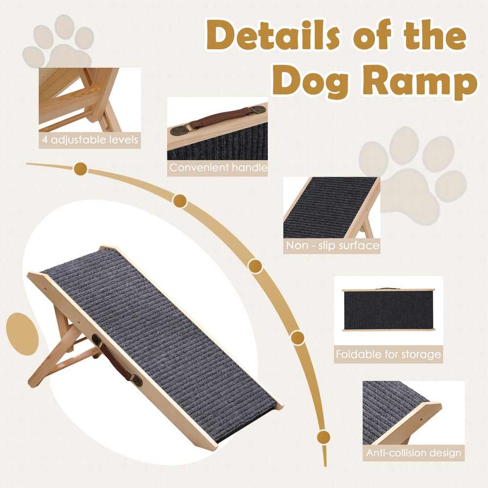KYUYAO6 collapsible ramp in storage mode for travel.