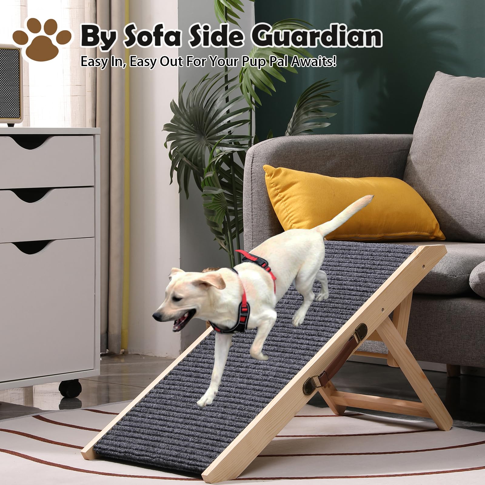 KYUYAO6 travel-dog-ramp compact portability in car.