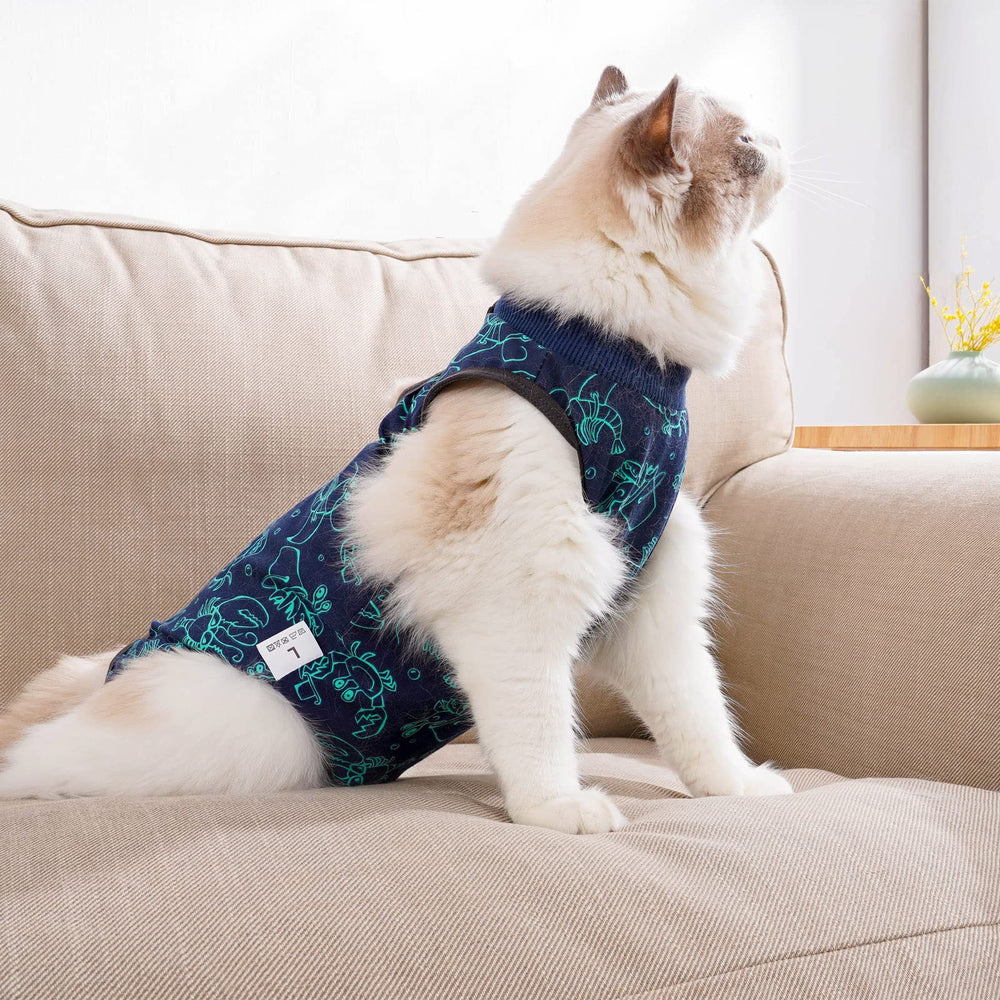 kzrfojy cat surgery recovery suit size chart for L helps choose proper weight-length fit