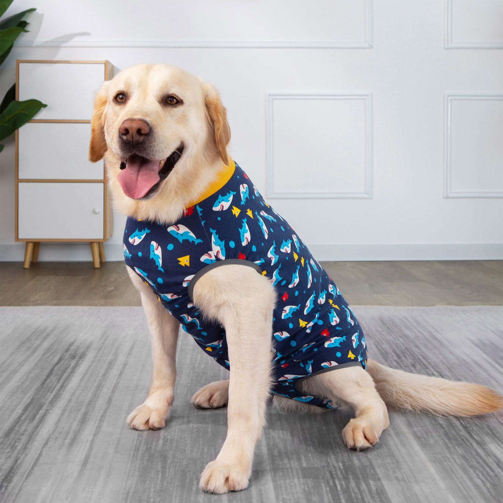 kzrfojy cone alternative dog surgery suit enables eating and play