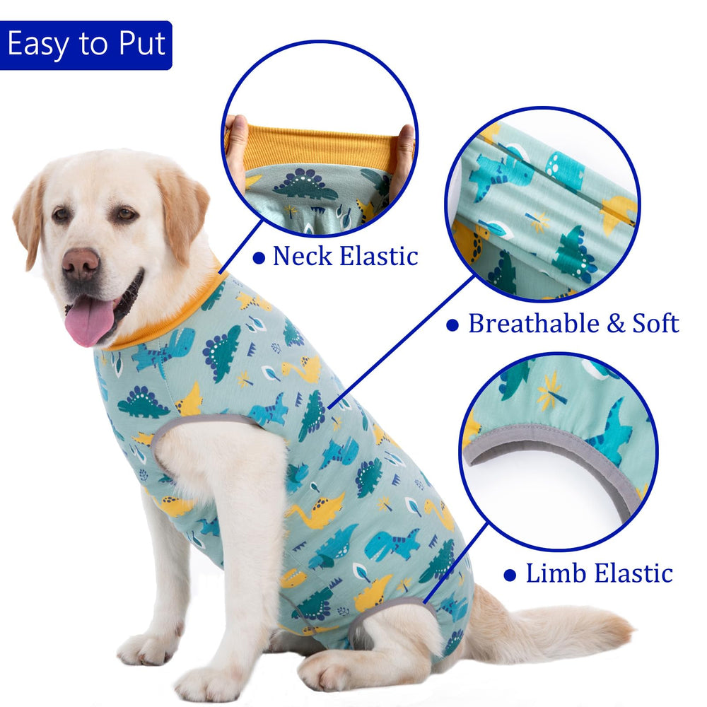 Kzrfojy recovery suit side fit on dog shows flexible movement and secure coverage