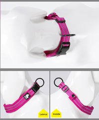 La La Pet Creation Core Reflective Dog Collar pink XS reflects at night for visibility