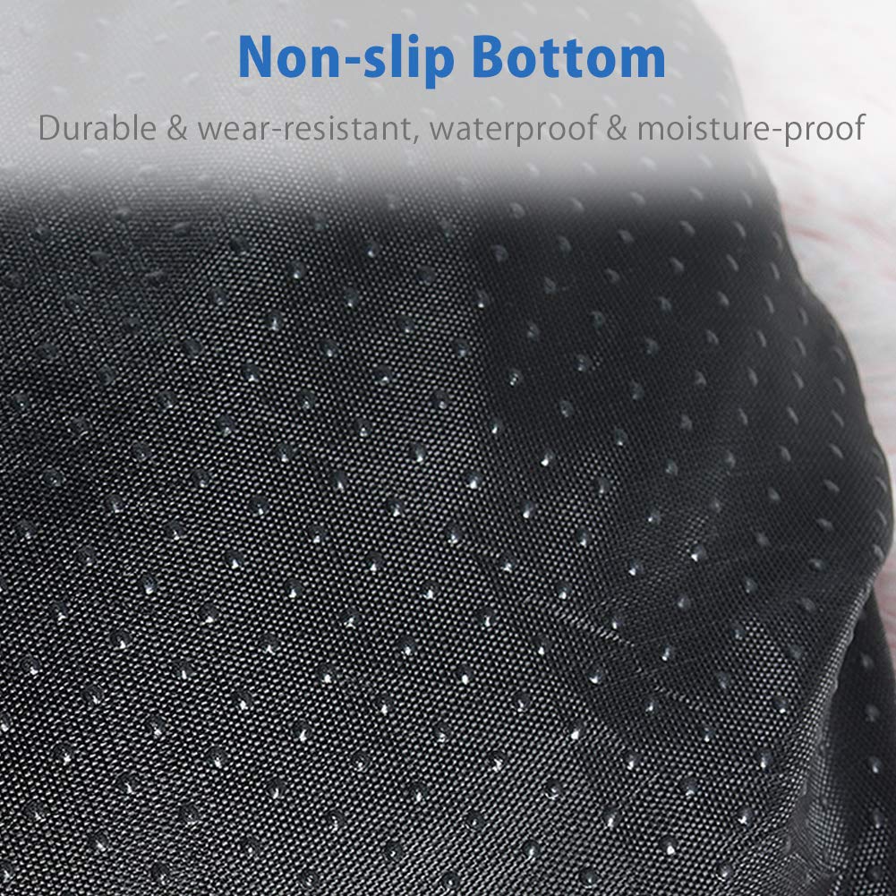 La La Pet Donut Bed waterproof bottom protects floors from spills.