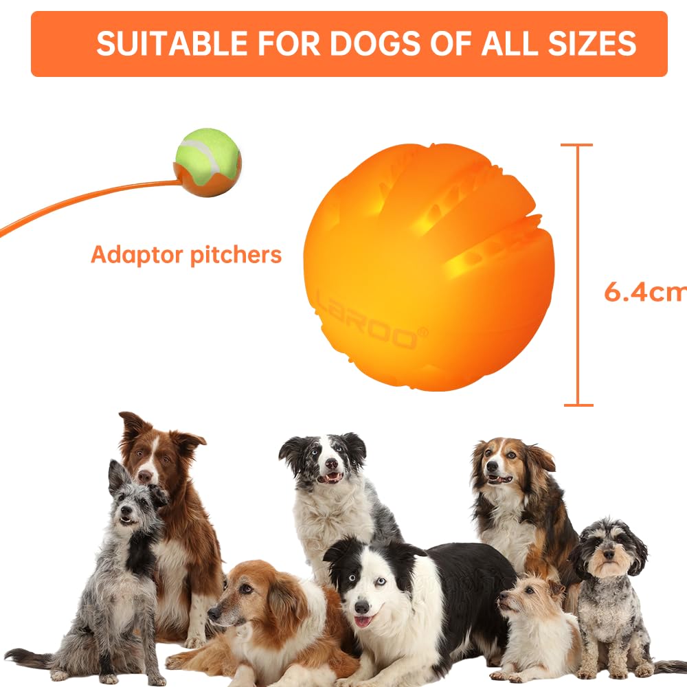 LaRoo silicone exterior texture offers durable chew-friendly feel.
