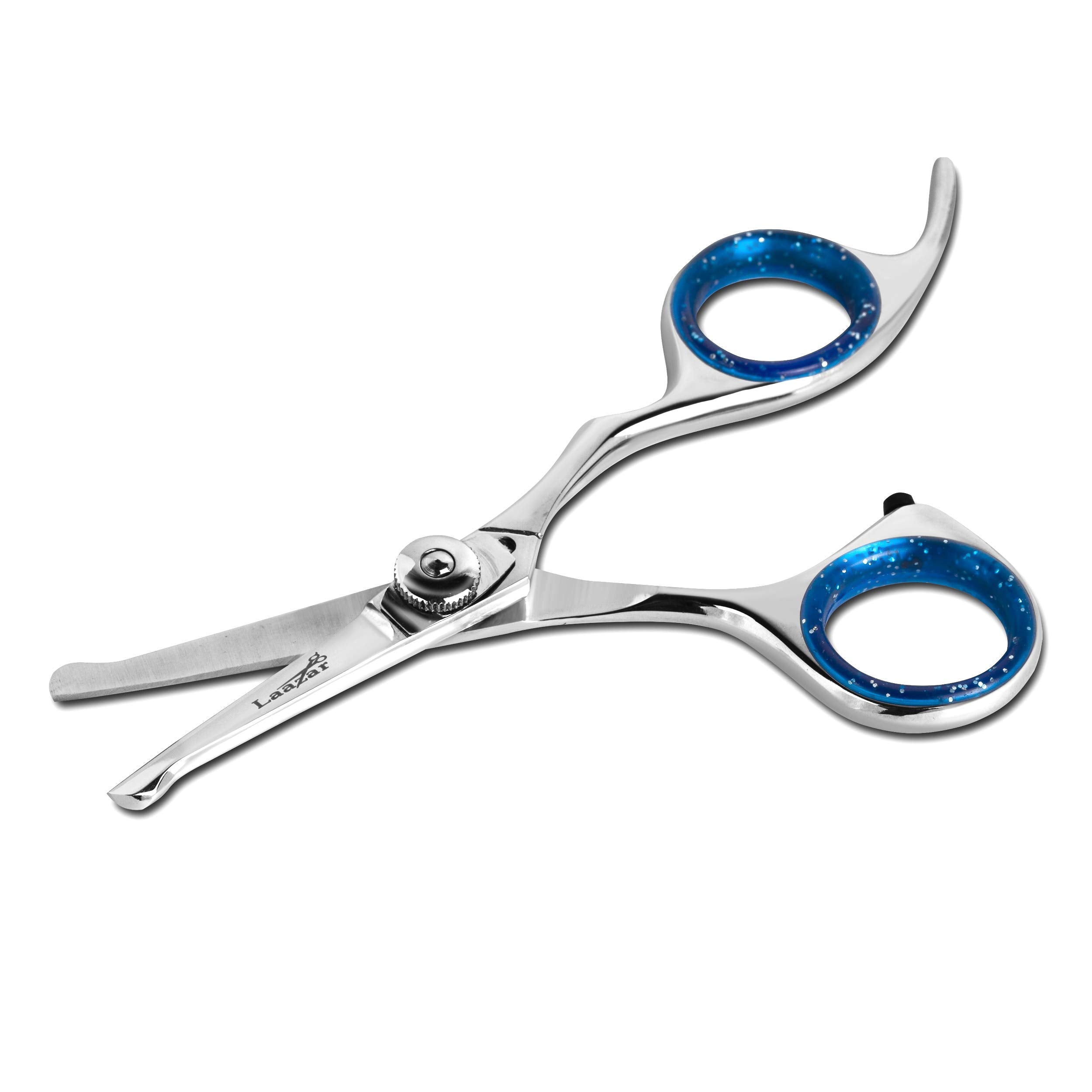 Laazar blunt-tip round-tip design reduces risk during pet grooming