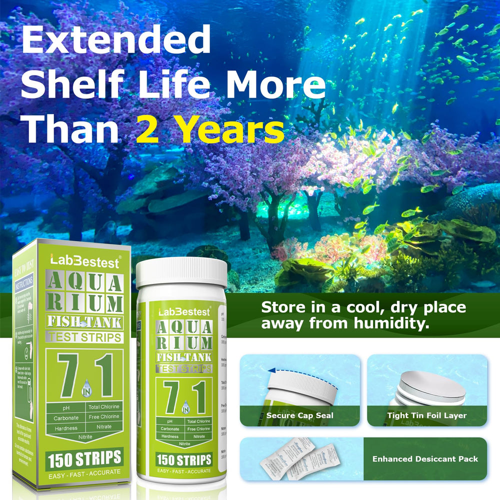 LabBestest storage tips image emphasizes cool, dry storage for strip longevity.