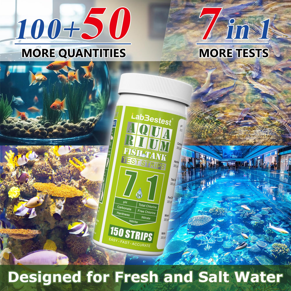 LabBestest wide-application image highlights freshwater and saltwater compatibility.