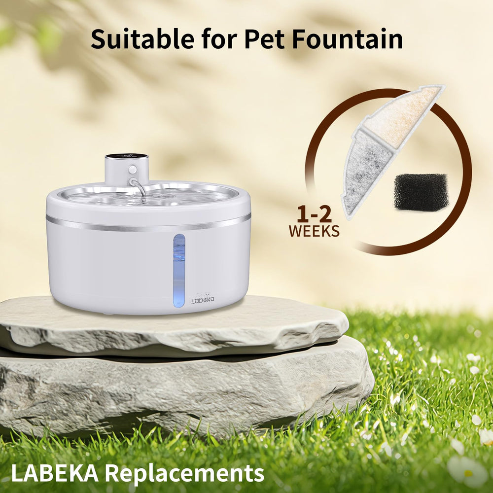 Labeka 8-pack filter packaging emphasizes quality and sanitation for ready use
