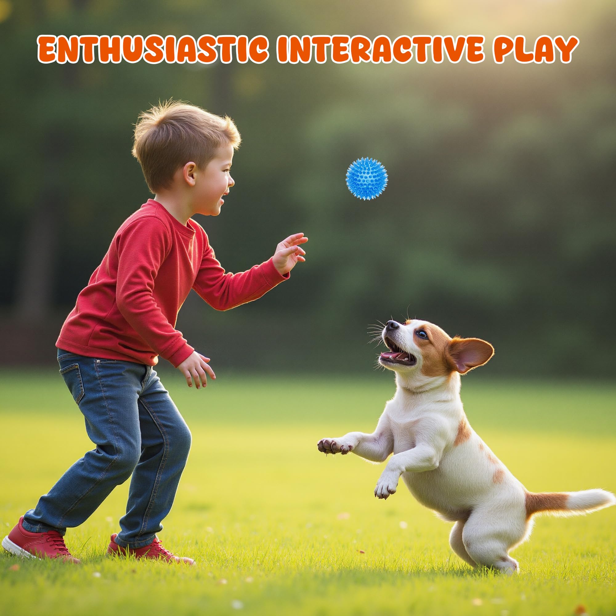 Labeol bright-colored ball in yard signals visibility and safe, interactive play options.