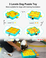 LACCEN dog puzzle toy slide-lid-3 promotes focused problem solving during play.