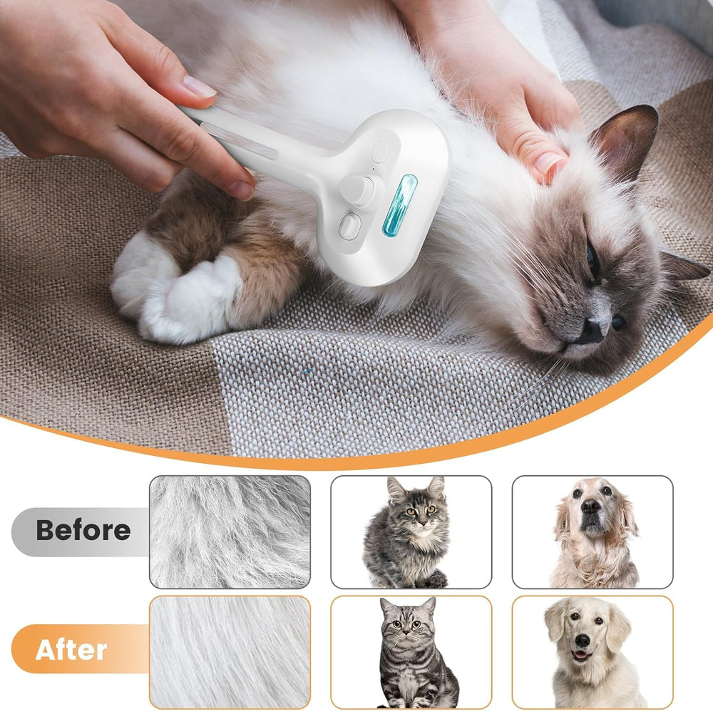 LACOKI Cat Steam Brush handle detail shows textured grip for precise brushing