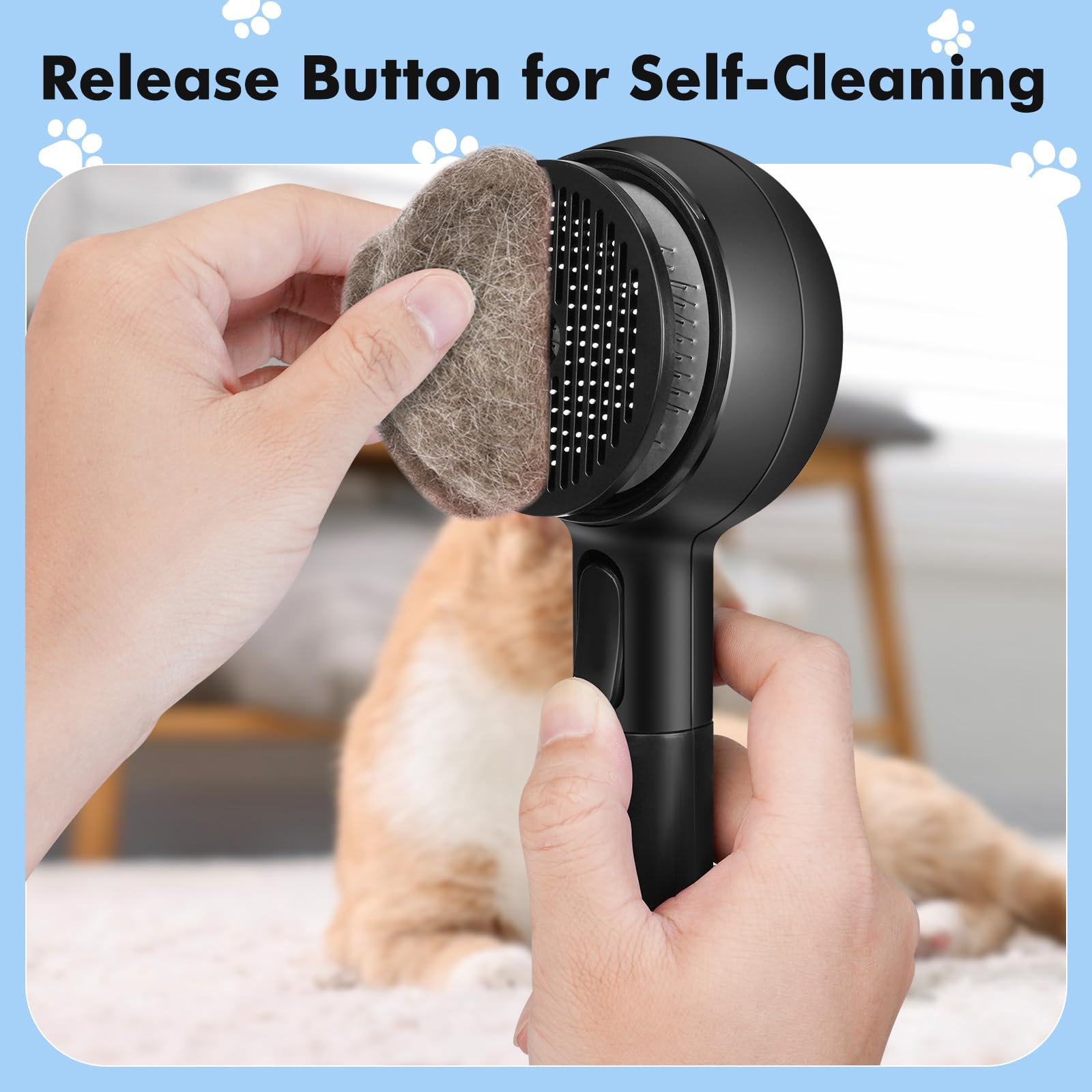 LACOKI Dog-friendly steam brush operates with low noise.