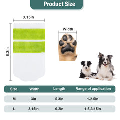 Ladadee double-layer bandage booties detail showing enhanced paw protection.