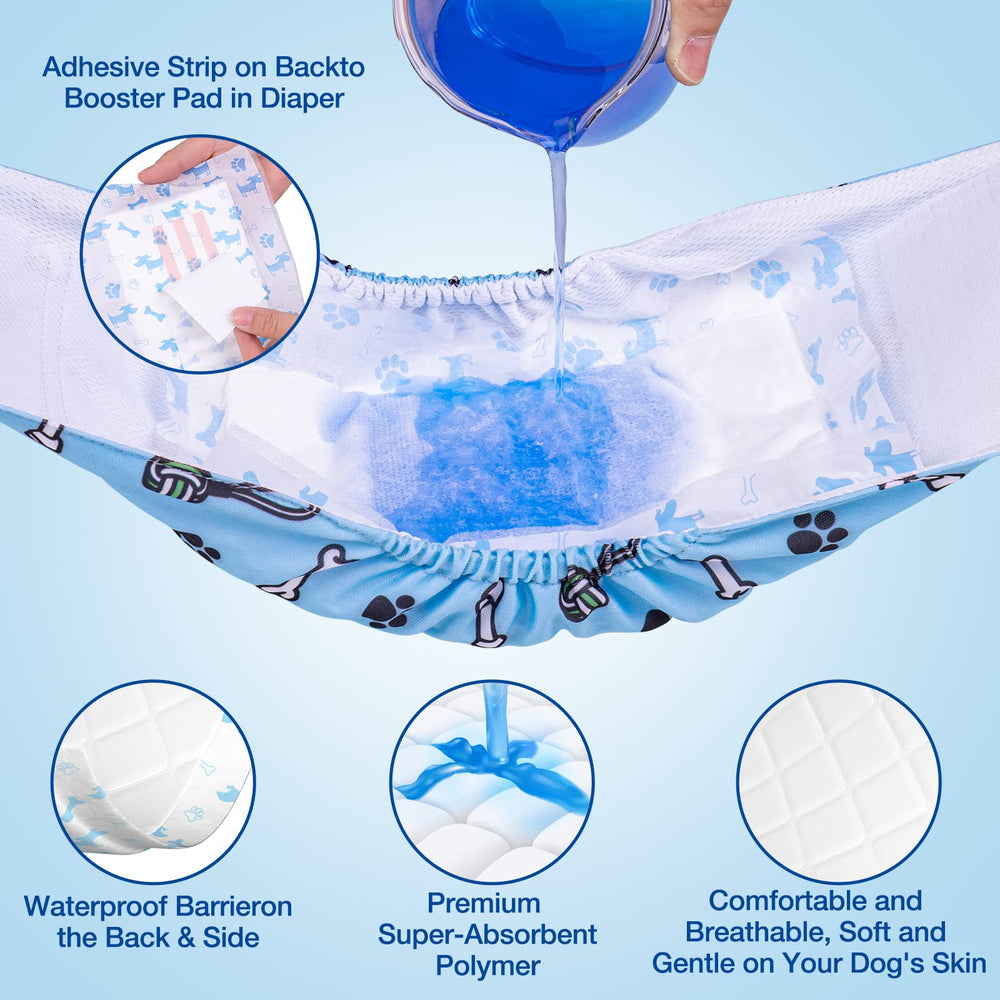 Ladadee travel-friendly dog diaper liner eases outdoor trips and visits.