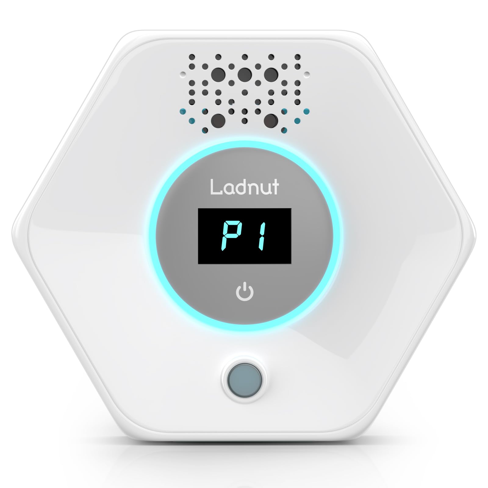 Ladnut cat-litter-odor-remover-sensor shows real-time monitoring for fresher air in busy homes.