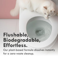 Lady N Cat Attract Tofu Litter dust-free processing for cleaner floors