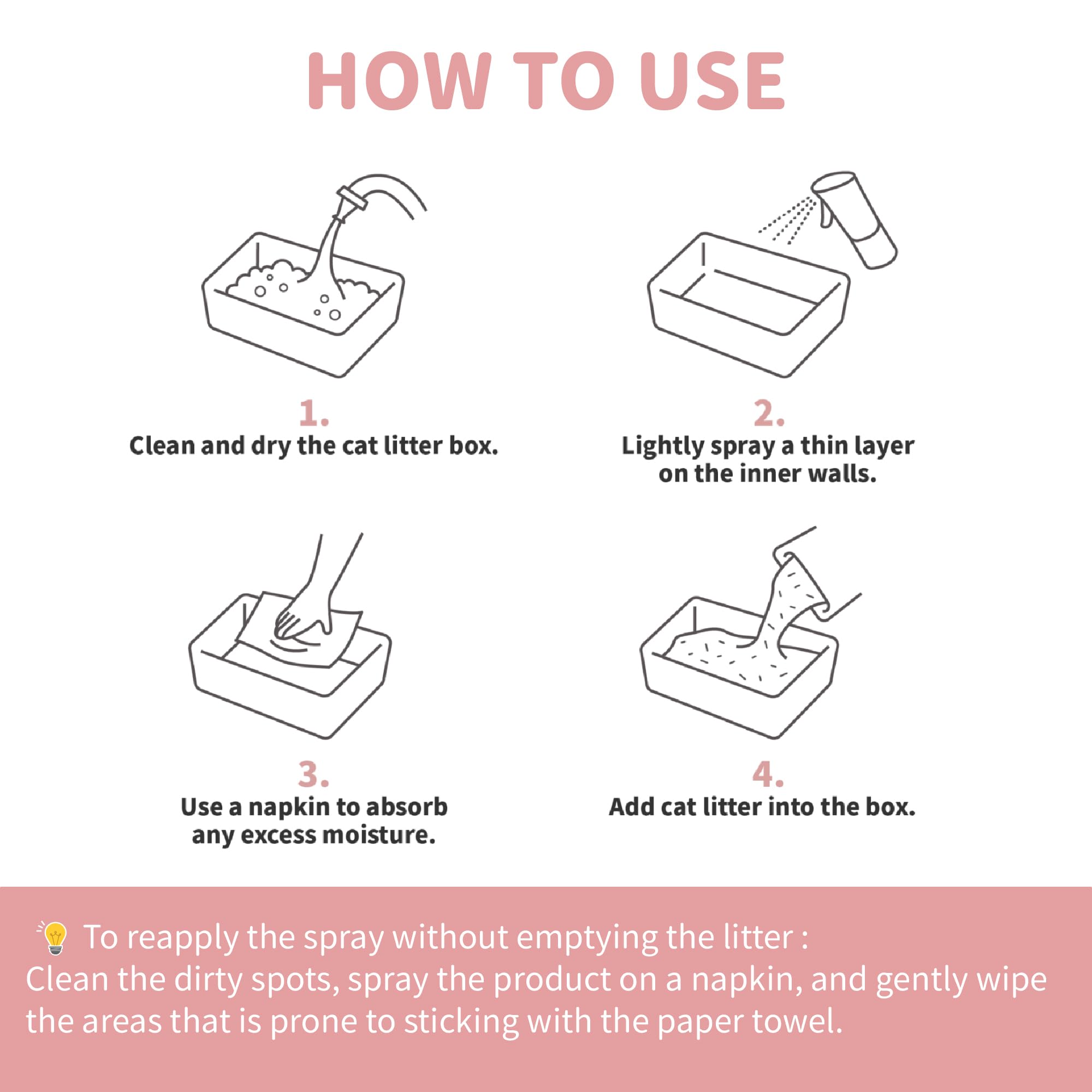 Lady N cat litter box cleaning ease shows coated bottom and sides for quick wipe-down