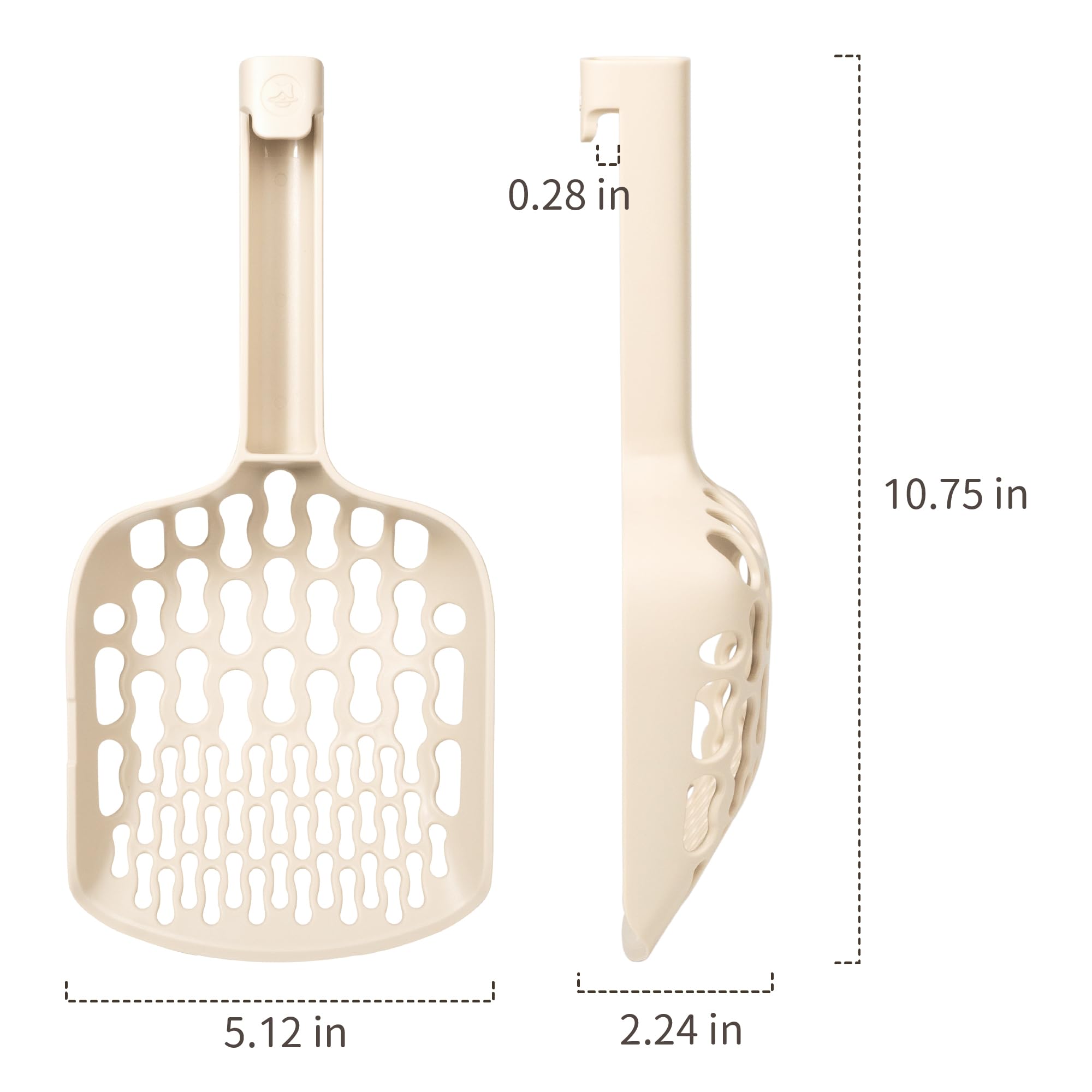 Lady N Infinity Scoop has a graduated side for precise measurement.