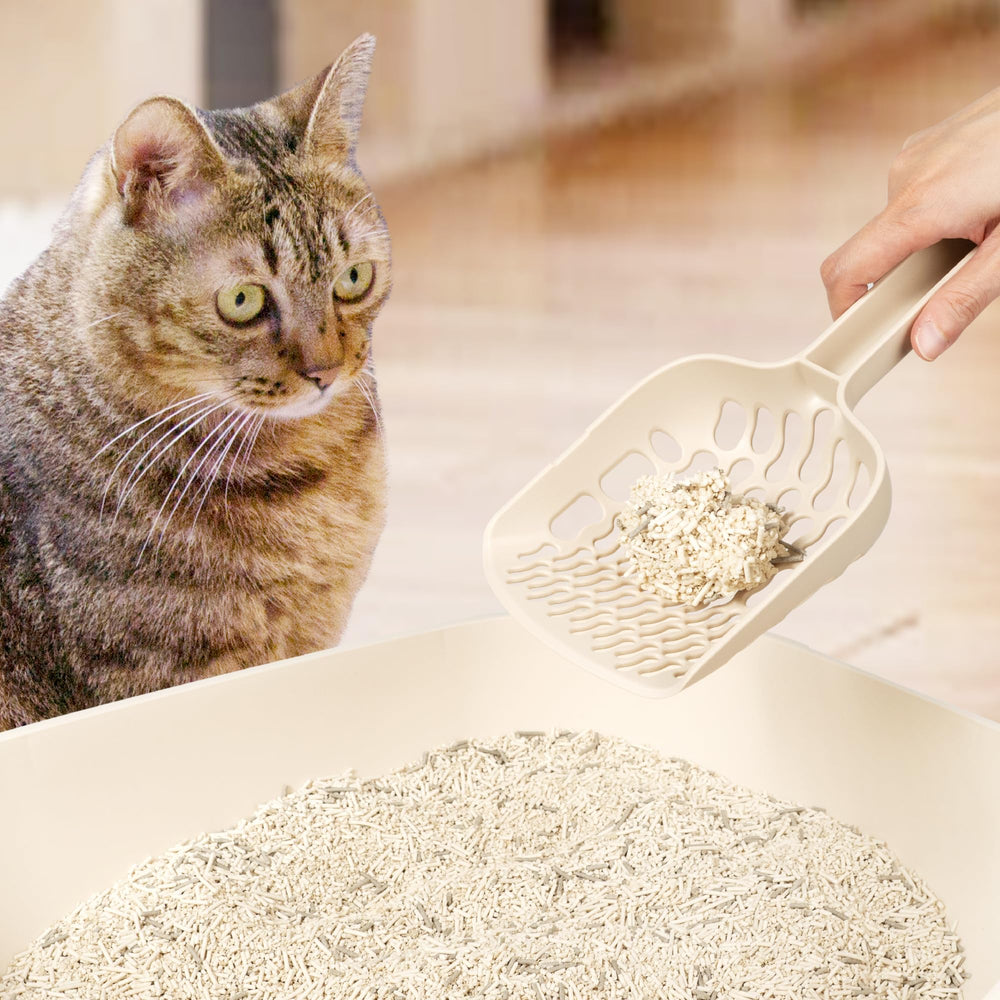 Lady N Infinity Scoop works with tofu and clay litter blends effectively.