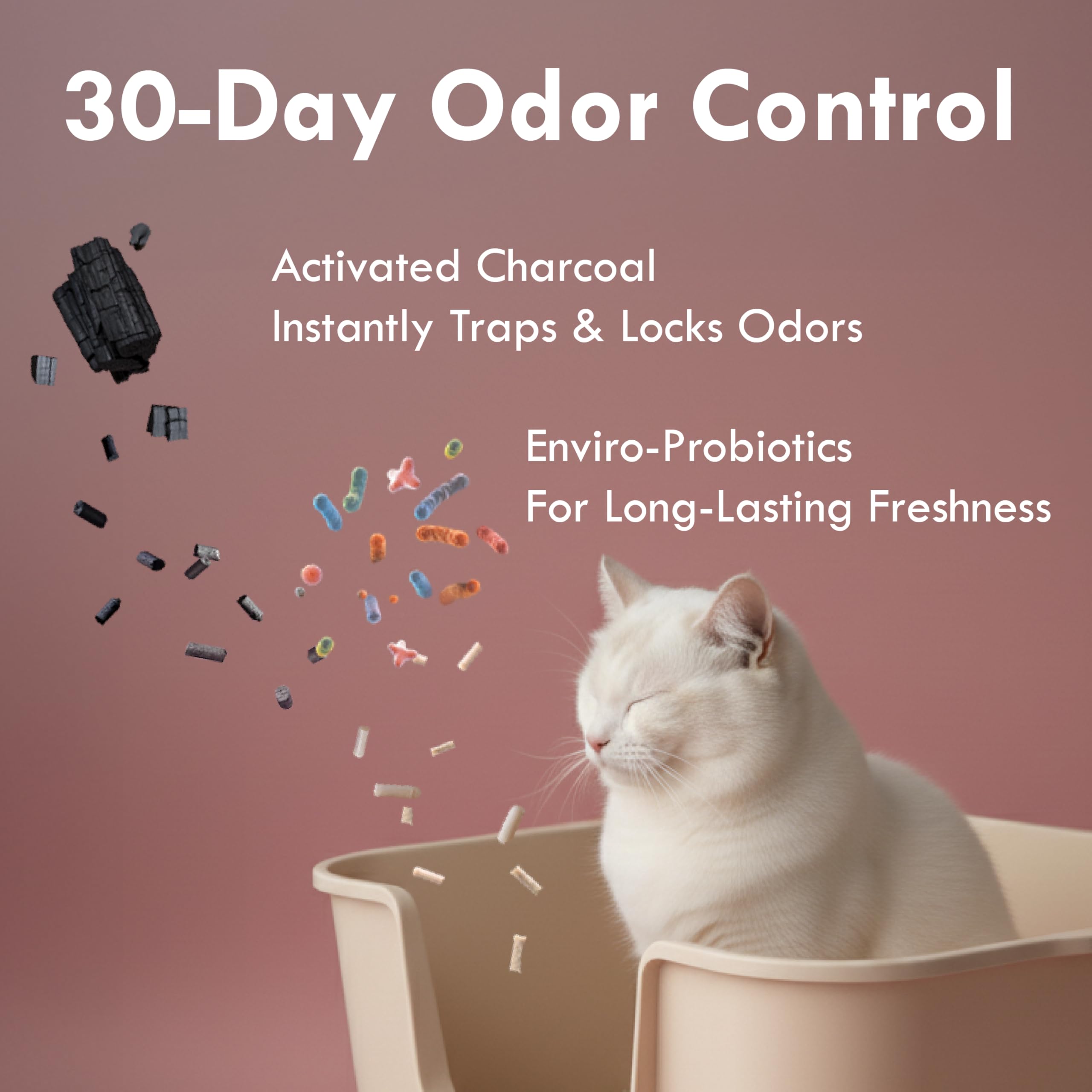 Lady N Pellet Tofu Cat Litter odor control with probiotic benefits