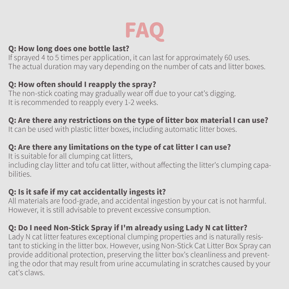 Lady N pet-safe formulation promotes clean, hygienic litter areas with gentle paw-friendly coating