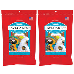 LAFEBER'S Classic Avi-Cakes packaging highlights non-GMO, human-grade ingredients.