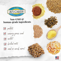 LAFEBER'S Avi-Cakes served in a bowl for easy meals and enrichment.